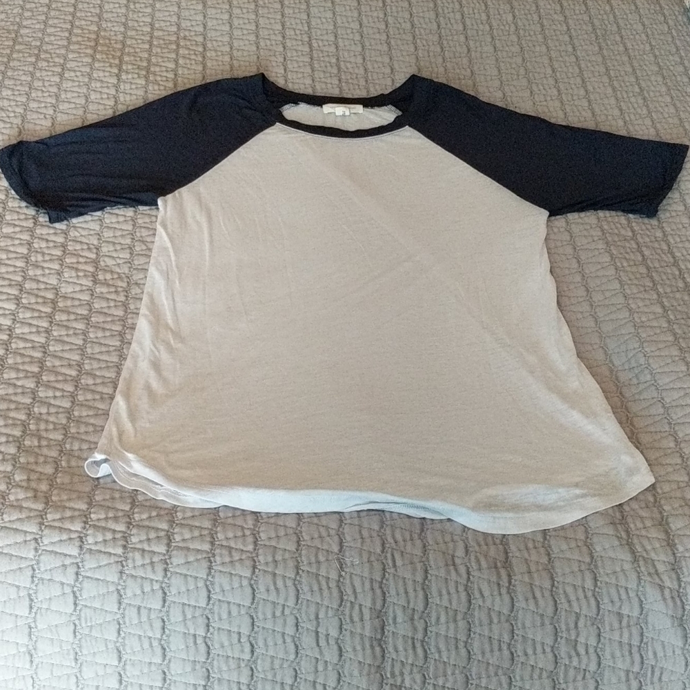 Women's baseball style tee